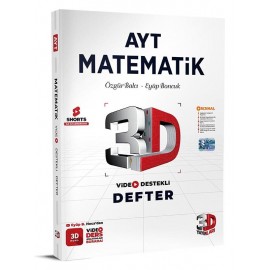 3D Yayınları 2024 AYT  Matematik Video Destekli Defter