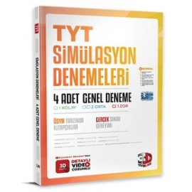 3 D Yayınları 3D TYT 4'lü Simülasyon Genel Deneme 2024