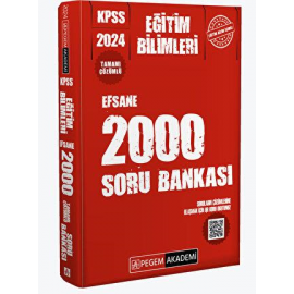 Pegem Akademi Kpss Eğitim Bilimleri Soru Bankası Efsane 2000 Tek Kitap 2024