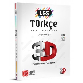 3D Yayınları 8. Sınıf LGS Türkçe Soru Bankası Tamamı Video Çözümlü
