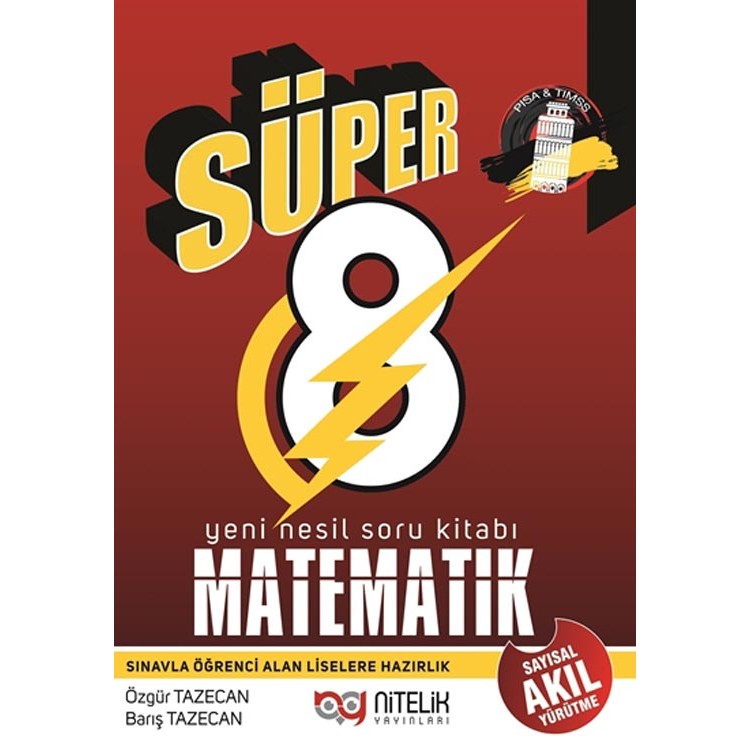 Nitelik Yayınları 8. Sınıf Süper Matematik Soru Kitabı
