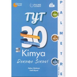 Palme Yayınları TYT Kimya Palmetre 30 Deneme Sınavı Video Çözümlü