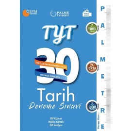 Palme Yayınları TYT Tarih Palmetre 30 Deneme Sınavı Video Çözümlü