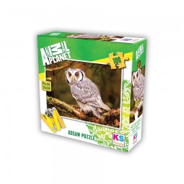 Animal Planet Bengal Eagle Owl 100 Parça Puzzle 34x24 cm