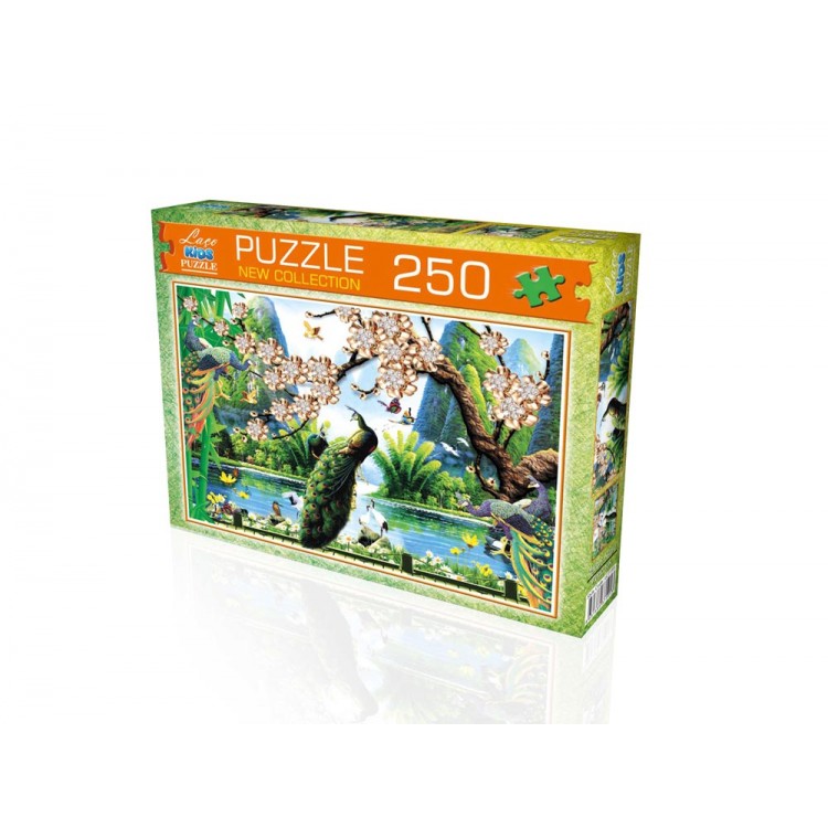 Laço Kids 250 Parça Tavus Kuşu Puzzle 34 x 48cm