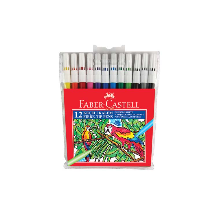 Faber-Castell Keçeli Kalem 12 Renk