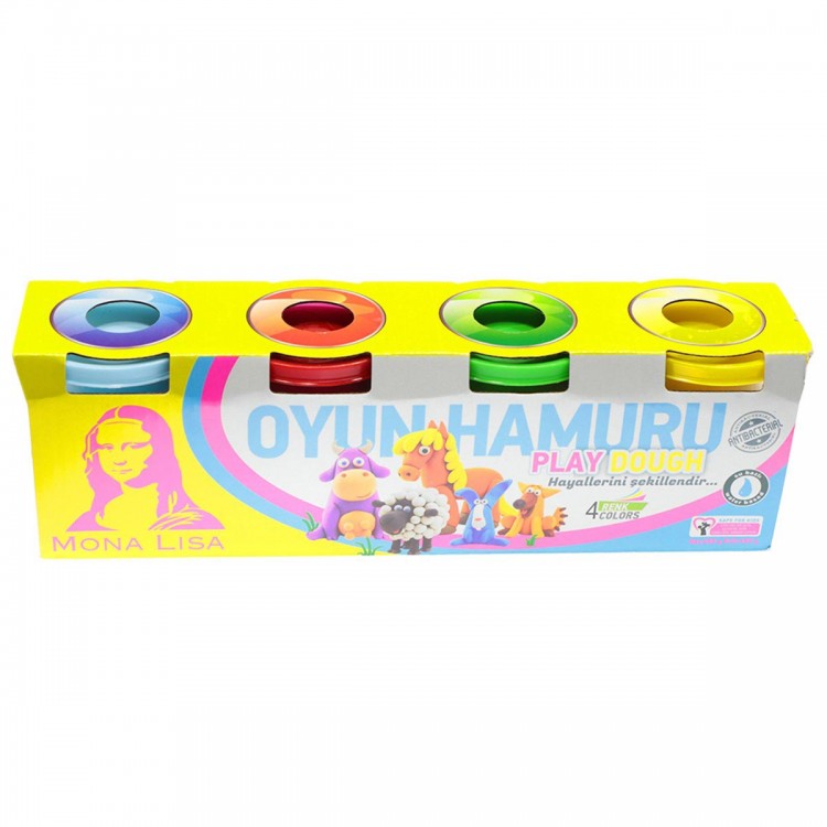 Monalisa Play Dough Oyun Hamuru 4 Renk 480 gr SD244