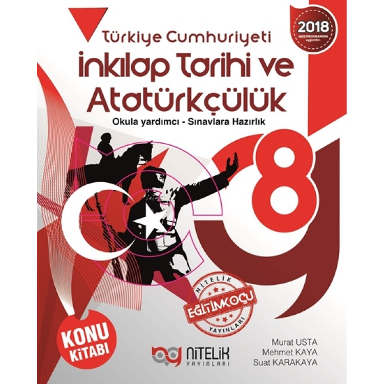 Nitelik Yayınları 8. Sınıf T.C. İnkılap Tarihi ve Atatürkçülük Konu Kitabı