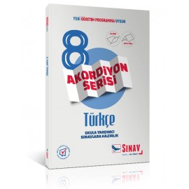 Sınav Yayınları 8. Sınıf Türkçe Akordiyon Kitap