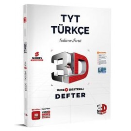 3D Yayınları TYT Türkçe Video Destekli Defteri
