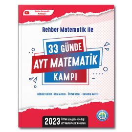Rehber Matematik 2023 33 Günde AYT Matematik Kamp Kitabı