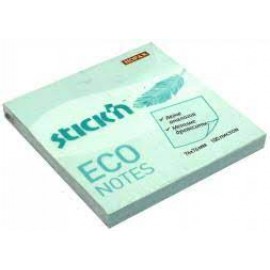 Gıpta Stickn Eco Notes 76x76mm Yapışkanlı Not Kağıdı Pastel Mavi