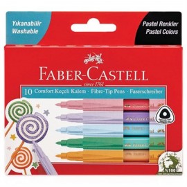 Faber-Castell Comfort 10 Renk Pastel Keçeli Kalem