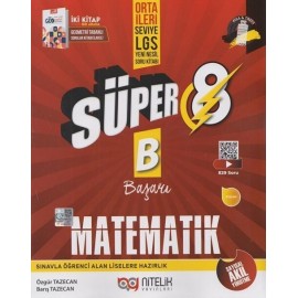 Nitelik Yayınları 8. Sınıf Süper Matematik B Soru Kitabı