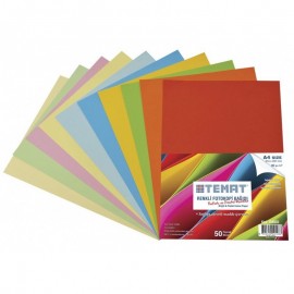 Temat A4 Renkli Fotokopi Kağıdı 50 Yaprak 80gr